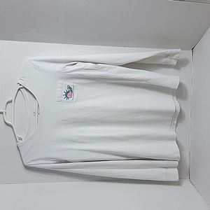 Vineyard Vines Women's White W/ Statue Of Liberty Whale Long Sleeve T-Shirt, M